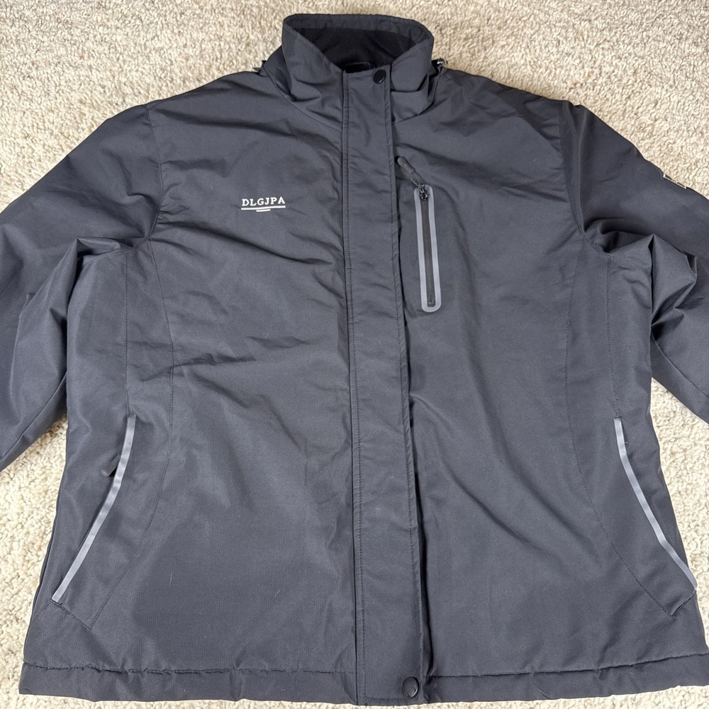 DLGJPA Latest Vogue Weather Gear Waterproof Heavy‎ Duty  Jacket Black XL No Hood